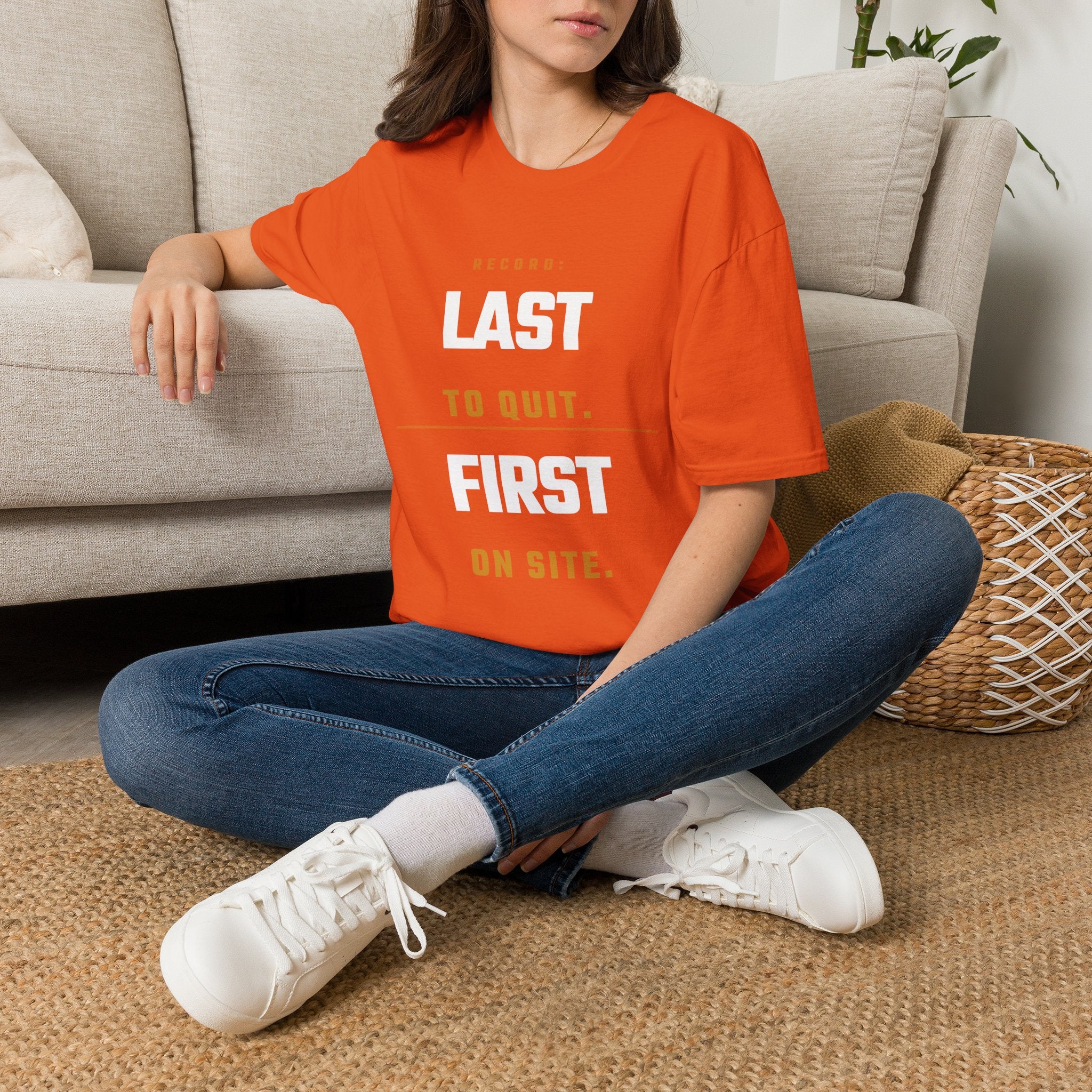 Last to Quit First to Site T-Shirt